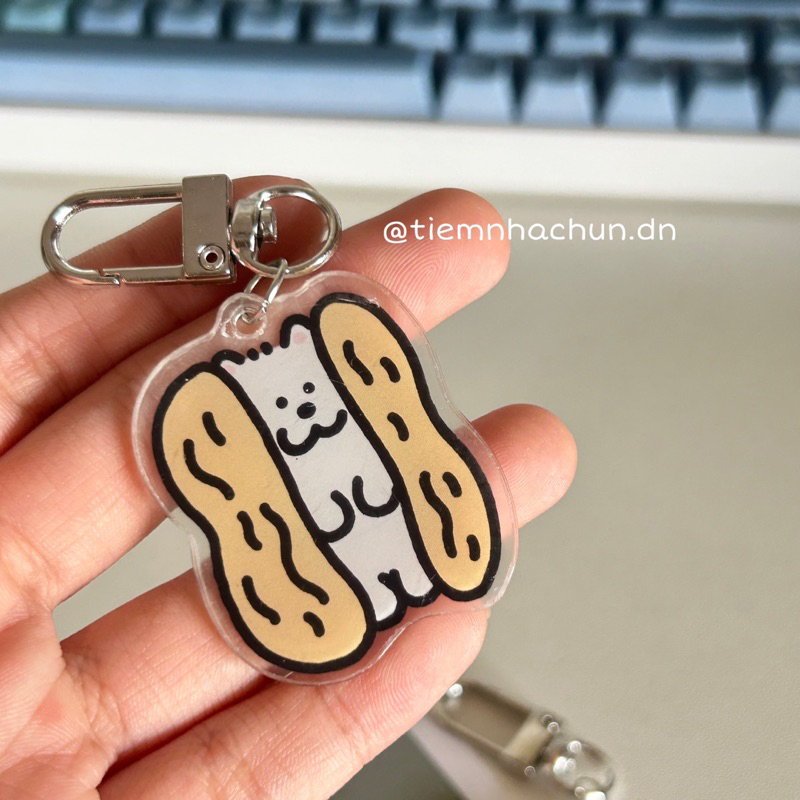 MÓC KHOÁ CUTE HAPPY BEAR  - tiệm nhà chun