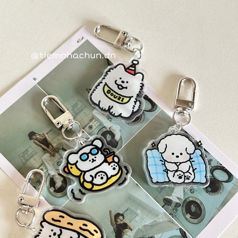 MÓC KHOÁ CUTE HAPPY BEAR  - tiệm nhà chun