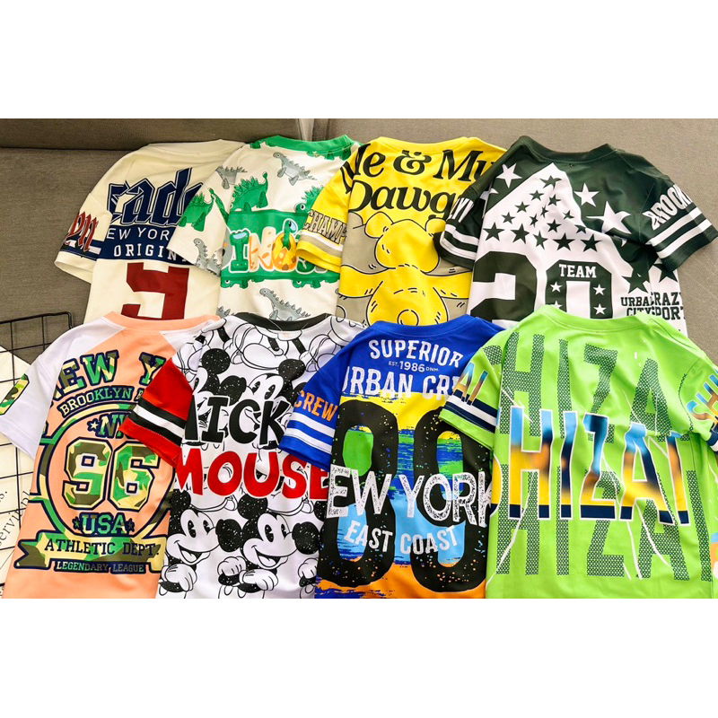 ĐỒ BỘ BÉ TRAI BÉ GÁI thun lạnh 3d in hình hoạt hình siêu đẹp cho bé từ 8 đến 40 kg