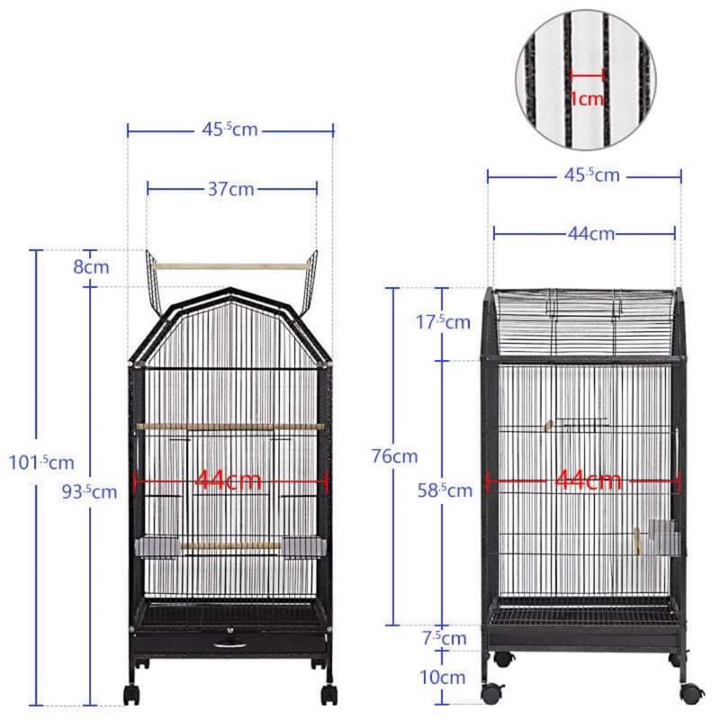 Lồng chim nhập khẩu KT 46*46*94cm