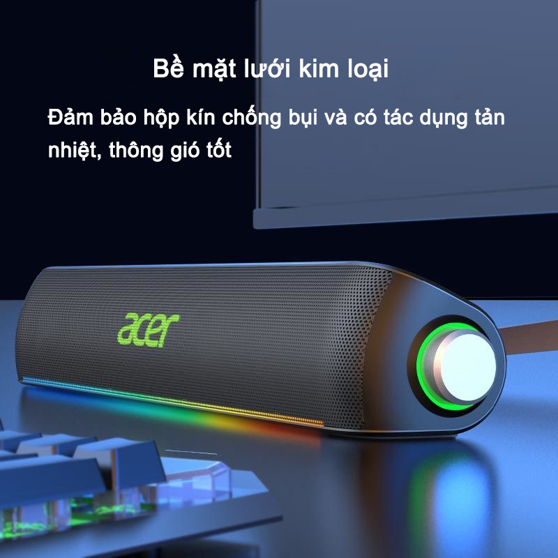 Máy Nghe Nhạc Không Dây Acer OSK211 Loa Bluetooth Hỗ Trợ Kết Nối Có Dây 3.5mm Thích Hợp Cho Rạp Hát Tại Nhà Và Trò Chơi