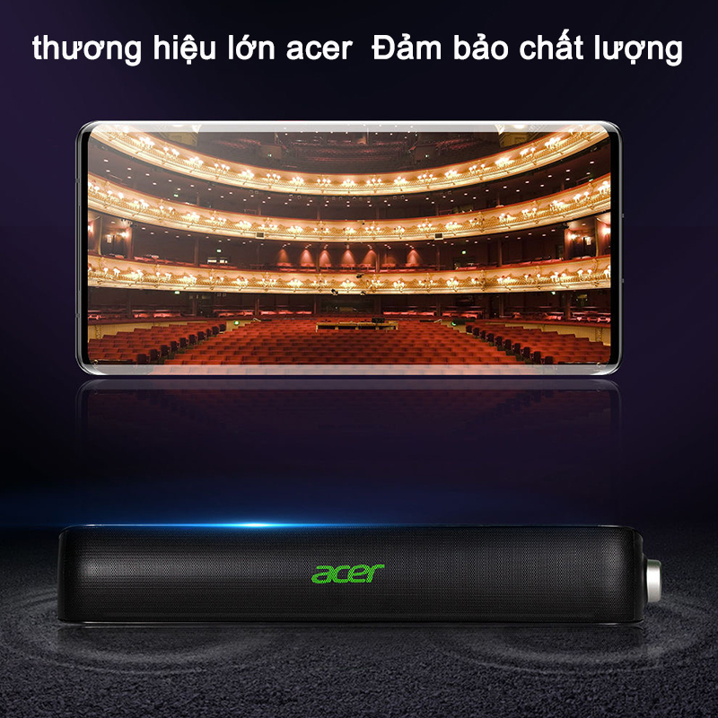 Máy Nghe Nhạc Không Dây Acer OSK211 Loa Bluetooth Hỗ Trợ Kết Nối Có Dây 3.5mm Thích Hợp Cho Rạp Hát Tại Nhà Và Trò Chơi