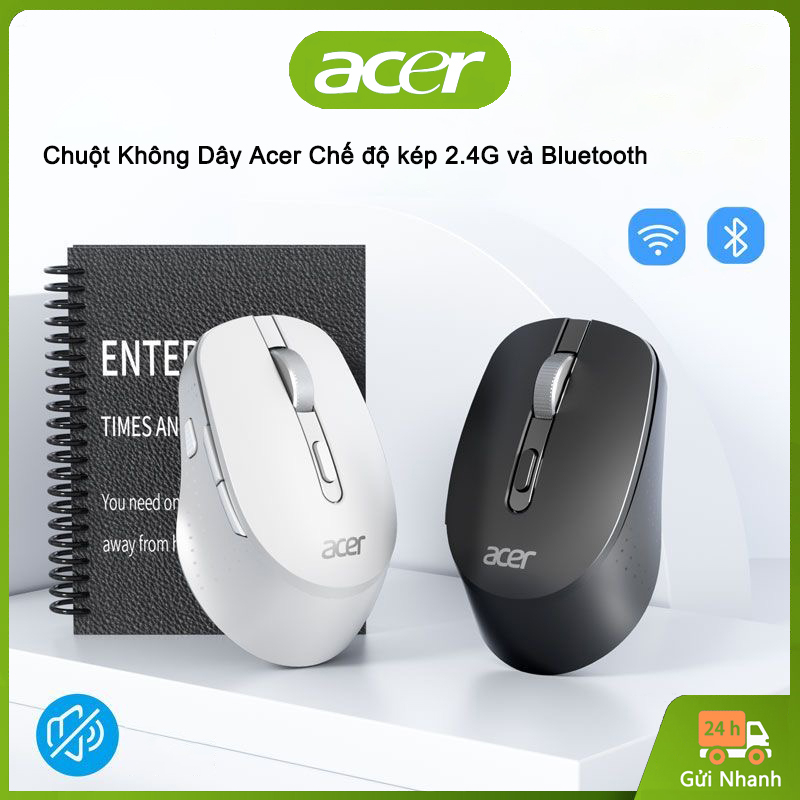 Chuột Không Dây Acer M155 Chế độ kép 2.4G và Bluetooth Có thể sạc lại Thích Hợp Làm Văn Phòng Công Ty Và Gaming | BigBuy360 - bigbuy360.vn