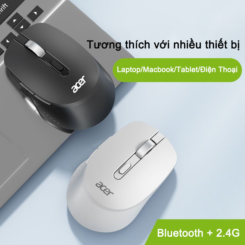 Chuột Không Dây Acer M155 Chế độ kép 2.4G và Bluetooth Có thể sạc lại Thích Hợp Làm Văn Phòng Công Ty Và Gaming | BigBuy360 - bigbuy360.vn