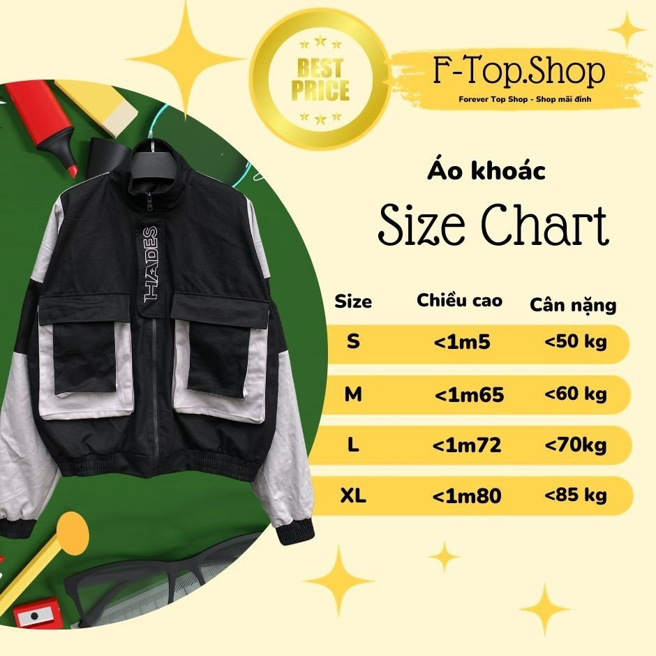 Áo Khoác Kaki Tay Dài Unisex Túi hộp - UNISEX_2022