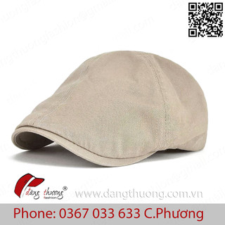 Mũ nón nồi nam kaki bere beret phong cách cho nam mùa hè thoáng mát