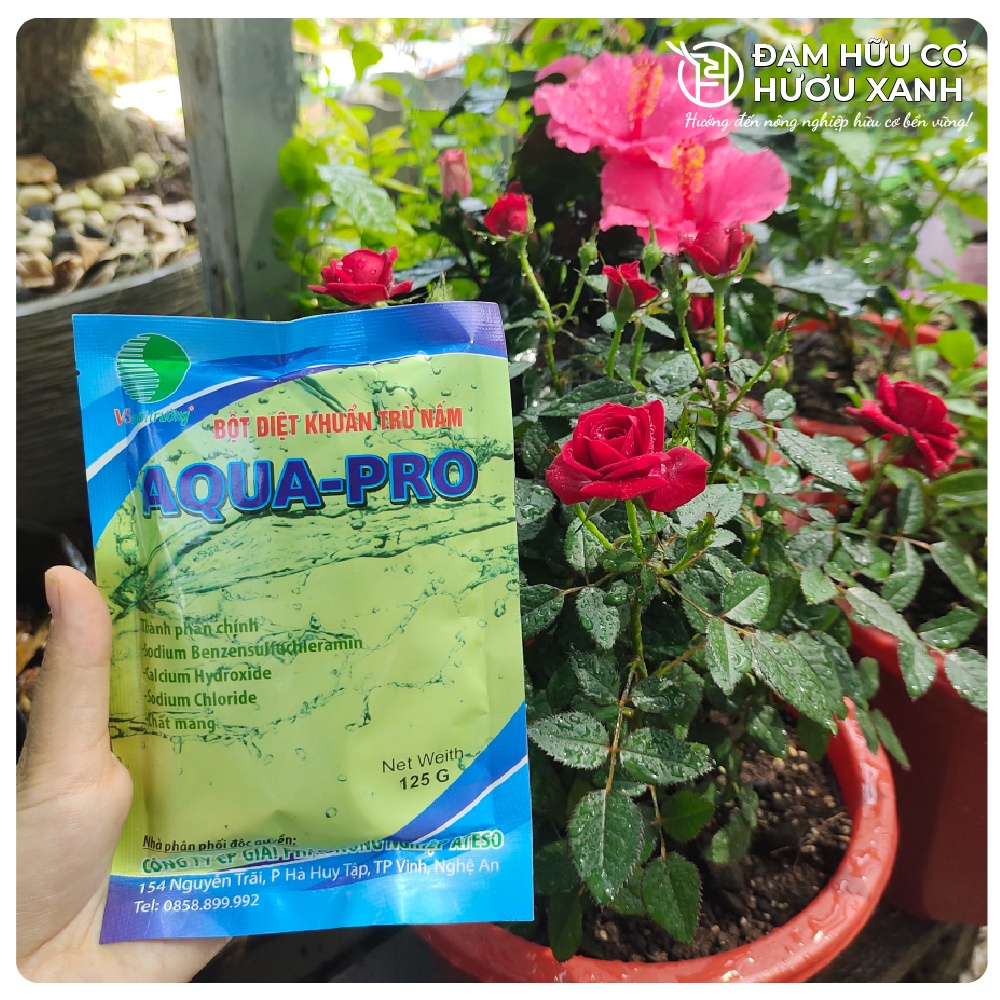 Aqua pro  Thuốc Bảo Vệ Thực Vật, Bột Diệt Khuẩn Aqua Pro Đặc Trị Nấm Bệnh Cây Trồng, Trị Mắt Cua, Bã