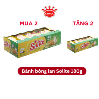 [MUA 2 TẶNG 2] Hộp Bánh Bông Lan Cuộn Kem SOLITE Vị Lá Dứa 180g