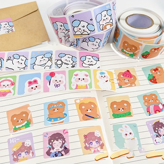 Set 50 hình dán dạng tem xinh xắn🌷