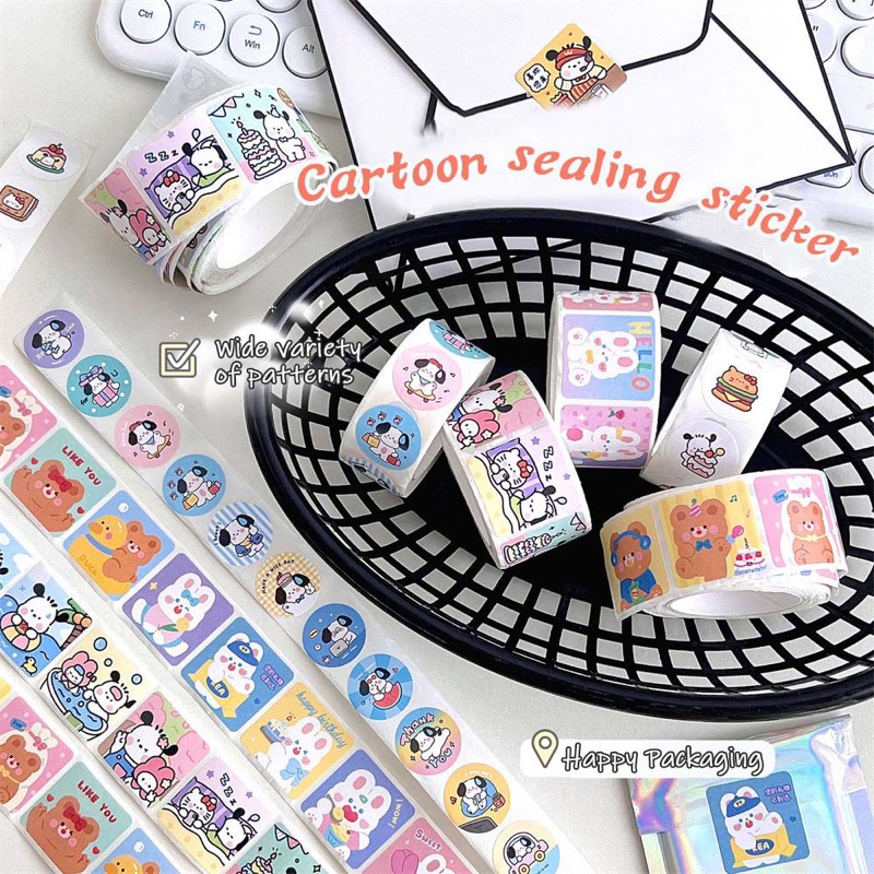 Set 50 hình dán dạng tem xinh xắn🌷