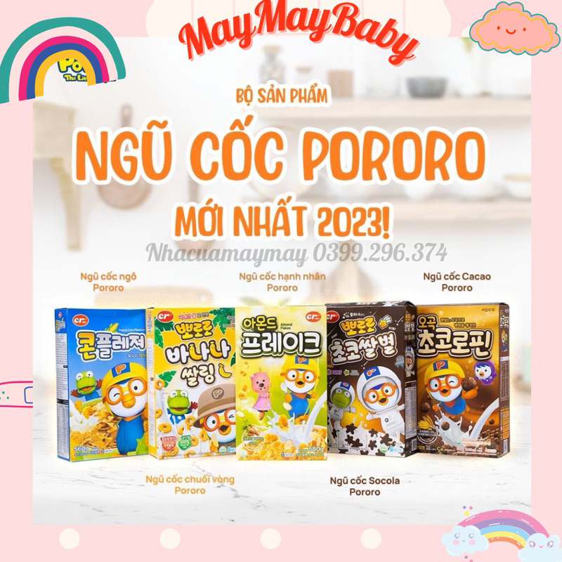 (Date T6.2024)BÁNH NGŨ CỐC PORORO HÀN QUỐC ĂN DẶM DINH DƯỠNG, AN TOÀN CHO BÉ TRAI, BÉ GÁI