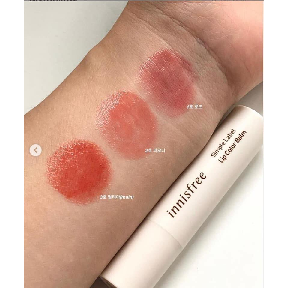 Son Dưỡng Môi Innisfree Simple Label Lip Color Balm #02