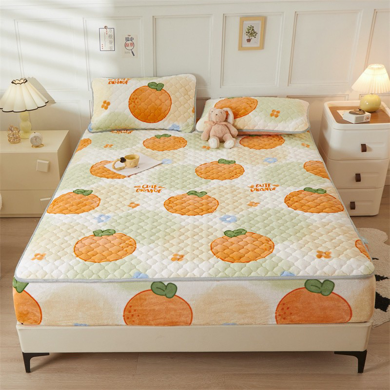 SÉT GA GỐI NỈ NHUNG TRẦN BÔNG NEW THU ĐÔNG