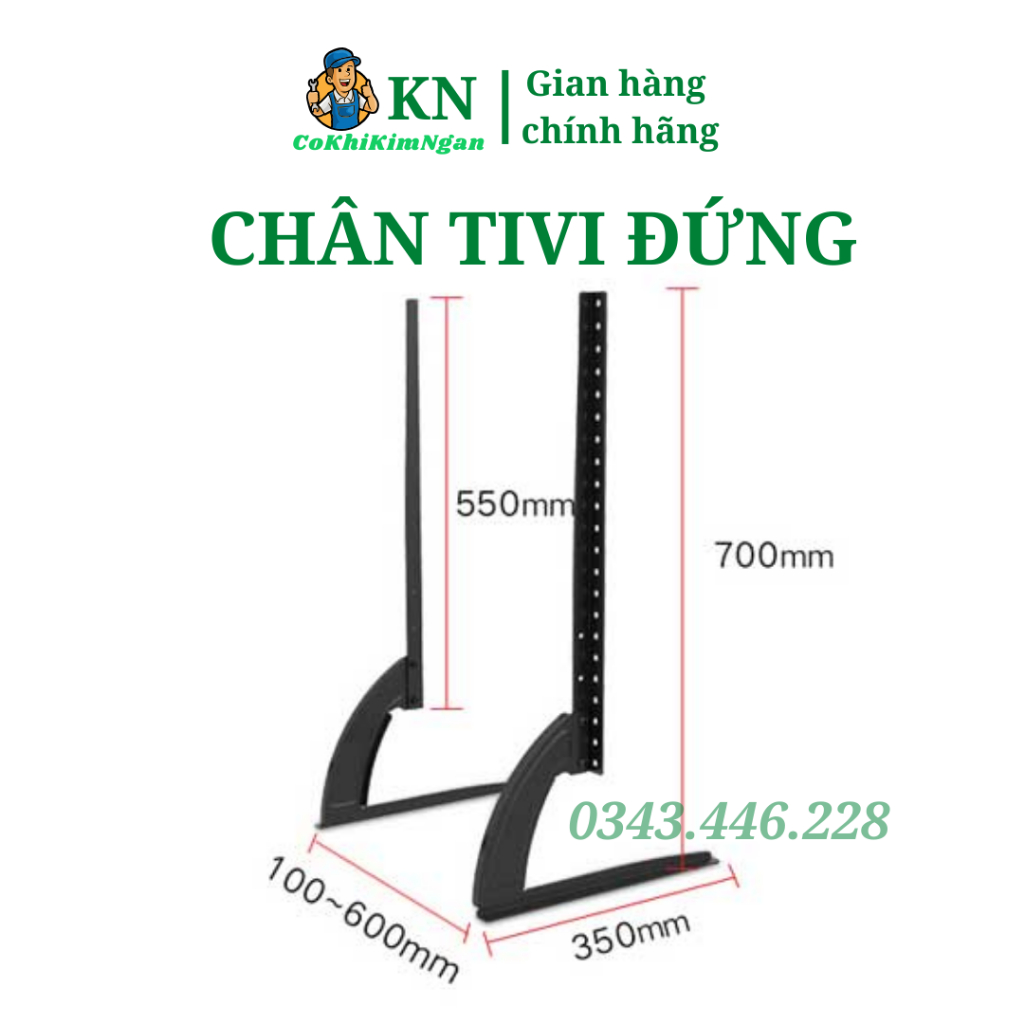 Chân tivi đa năng bể bàn từ 42 đến 65 inch dành cho tivi Sam sung, Sony, LG