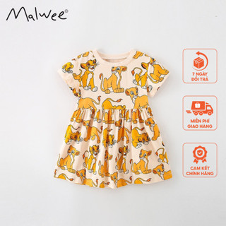 Váy cotton be sư tử Malwee thời trang trẻ em từ 2-7 tuôi MW8216