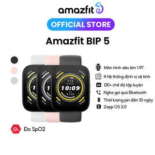 Đồng hồ thông minh Amazfit Bip 5 - Nghe gọi trực tiếp - Màn hình lớn 1.91'' - Virtual pacer - Hàng chính hãng
