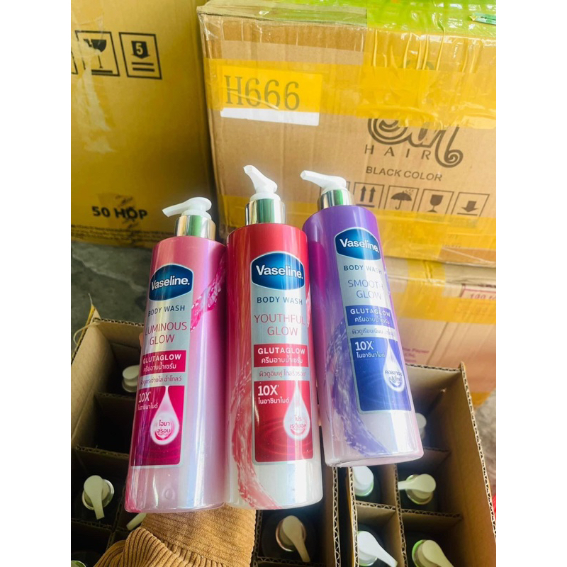 01 Chai Sữa Tắm Trắng Da VASELINE 425ml Chính Hãng Thái Lan