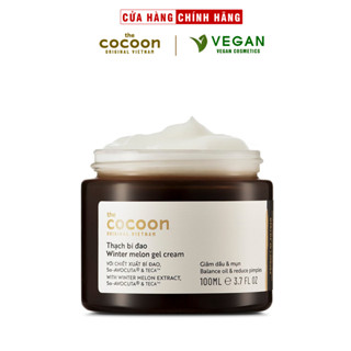 Bigsize - Thạch Bí Đao Cocoon kem dưỡng Cấp Ẩm cho da dầu mụn 100ml VEGAN Mỹ phẩm thuần chay