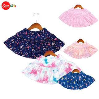 Chân váy bé gái, chân váy cho bé chất cotton, có quần đùi trong, size 3-11 - SUNKIDS