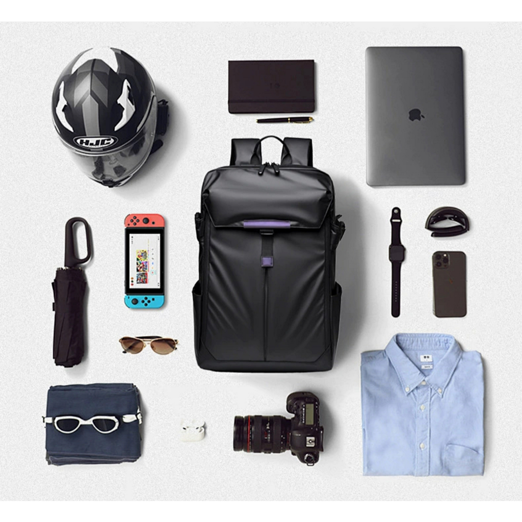 Balo đựng nón bảo hiểm DETOLO đựng laptop 14 15,6 inch balo kiểu dáng công sở thể thao balo đi làm cho nam nữ