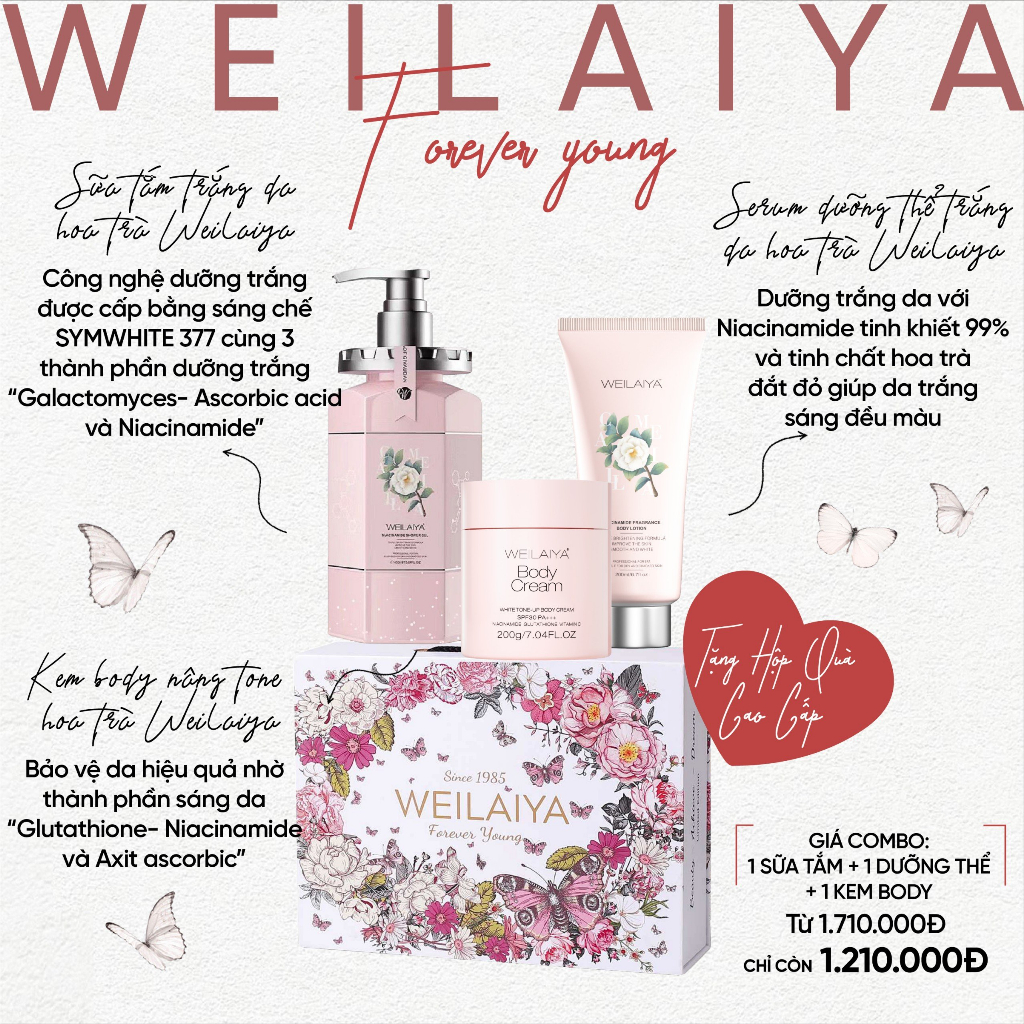 Combo set quà cao cấp Weilaiya tặng 20/10