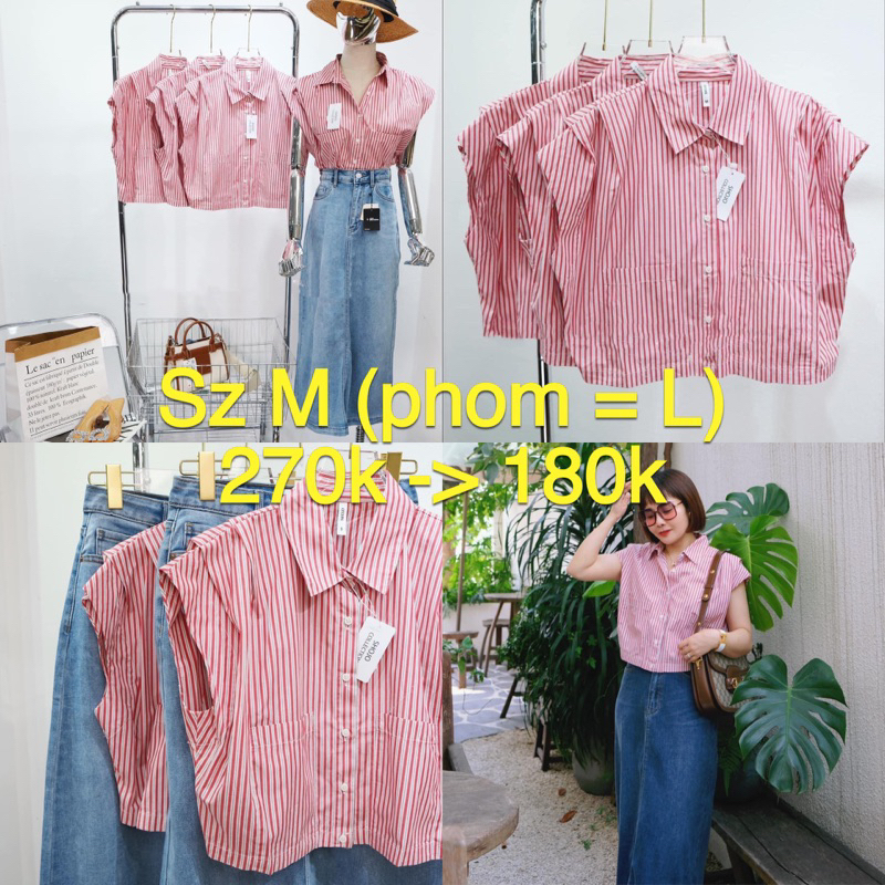Áo sơ mi lửng 270 -> 180k