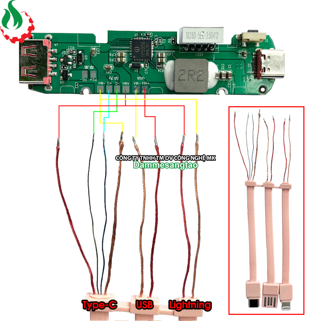 Box sạc dự phòng 2 cell 21700  sạc nhanh 22.5W