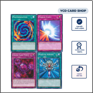 Thẻ bài yugioh chính hãng set 4 lá hỗ trợ  - Common