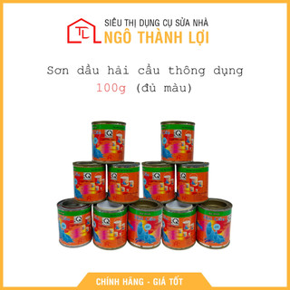 Sơn dầu 100g màu hồng / kem / nâu / xám / xanh nước biển, sơn hải cẩu