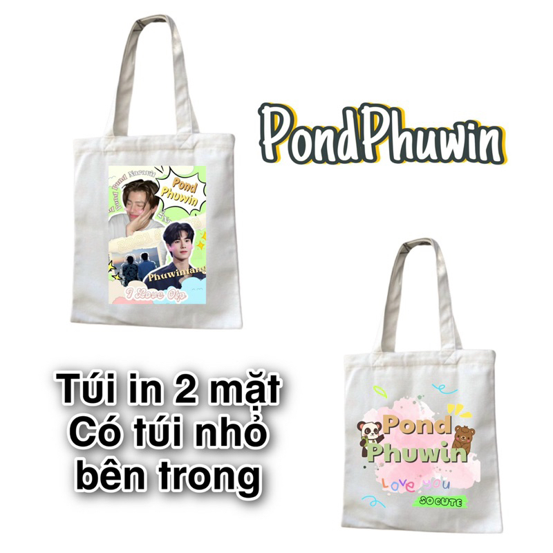 Túi vải TOTE in 2 mặt hình OTP