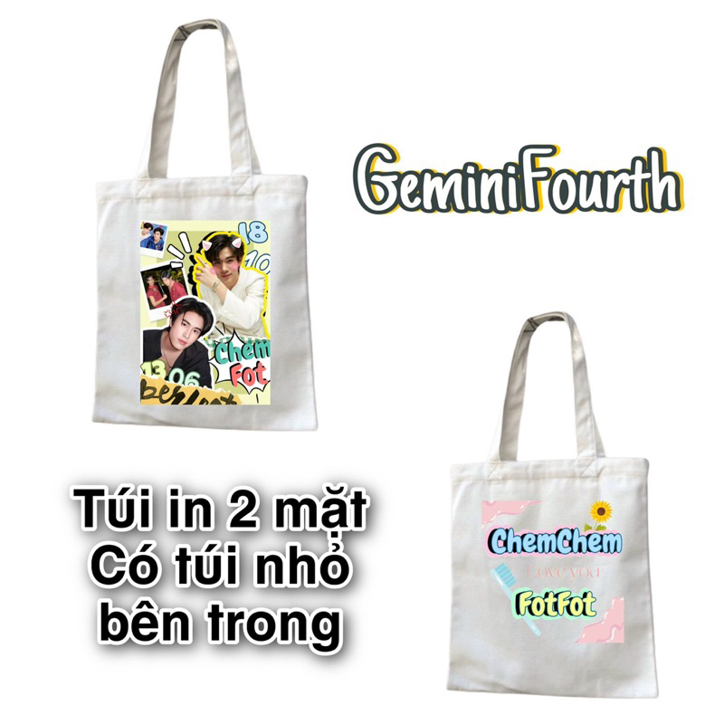 Túi vải TOTE in 2 mặt hình OTP