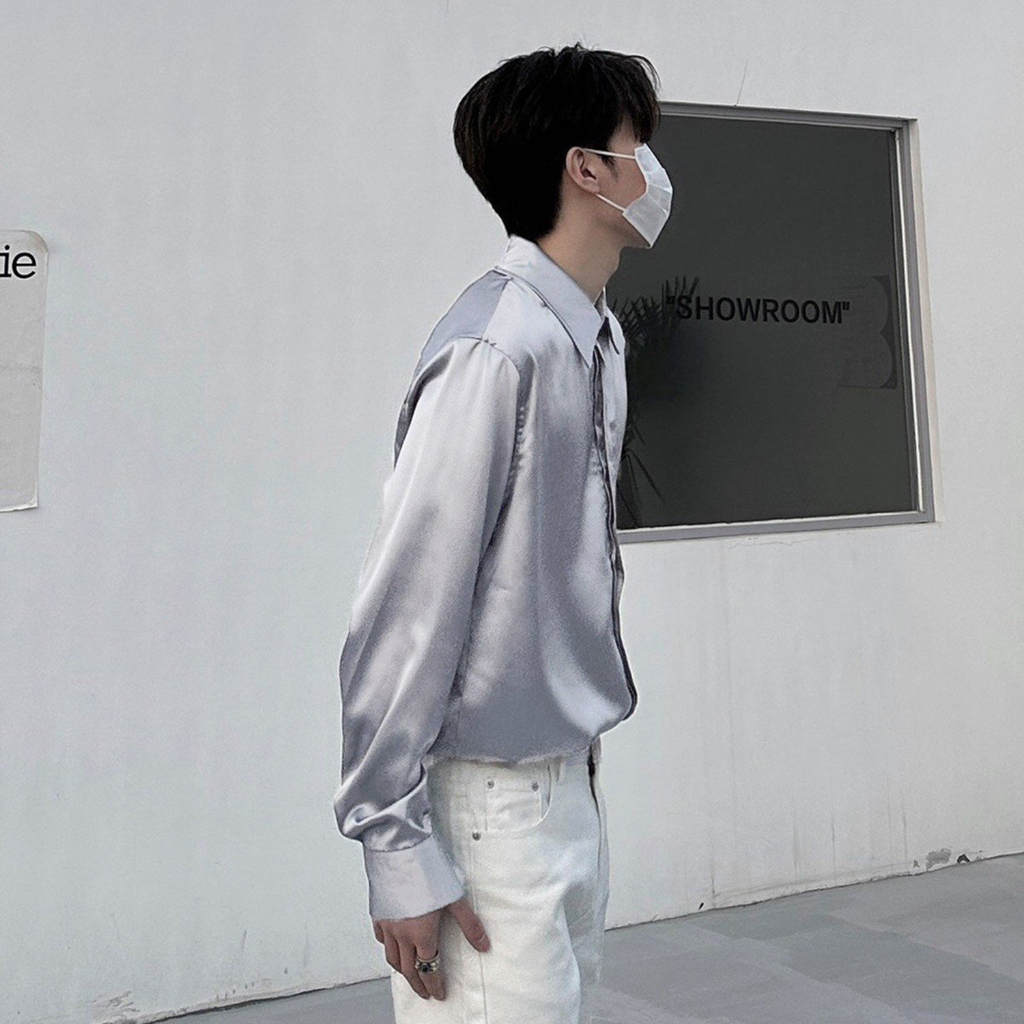 Sơ mi nam tay dài Satin sang trọng lịch lãm - Premium Satin Shirt