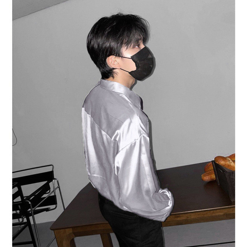 Sơ mi nam tay dài Satin sang trọng lịch lãm - Premium Satin Shirt
