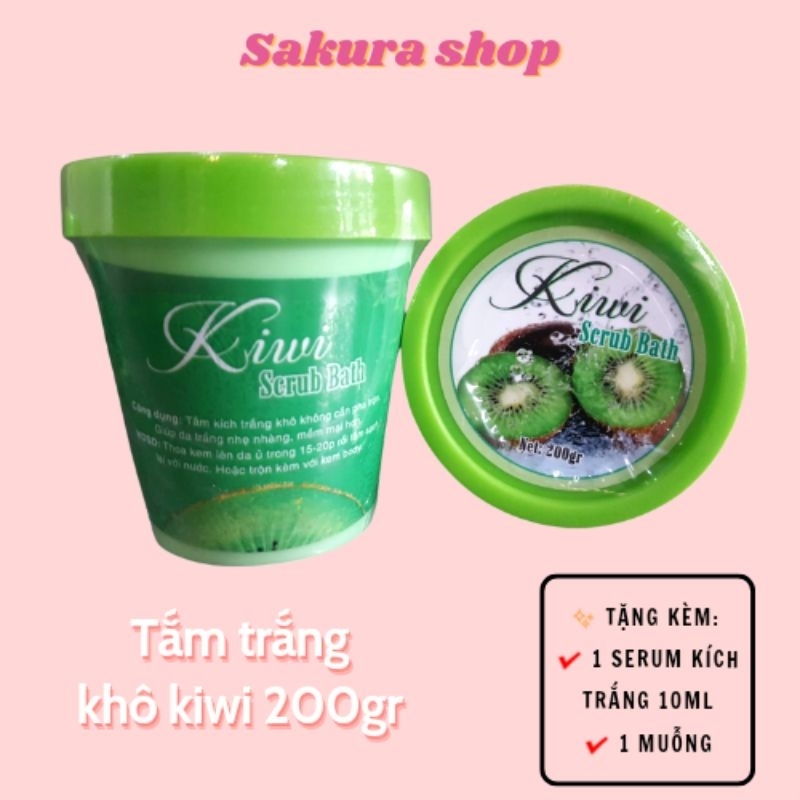 Tắm trắng khô KIWI, kem tắm trắng khô KIWI kích trắng da body