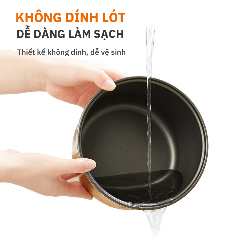 Binnis Nồi Cơm Điện gia đình nhỏ 2.5L đa chức năng 400W Nấu Cơm Hầm Cháo Hấp