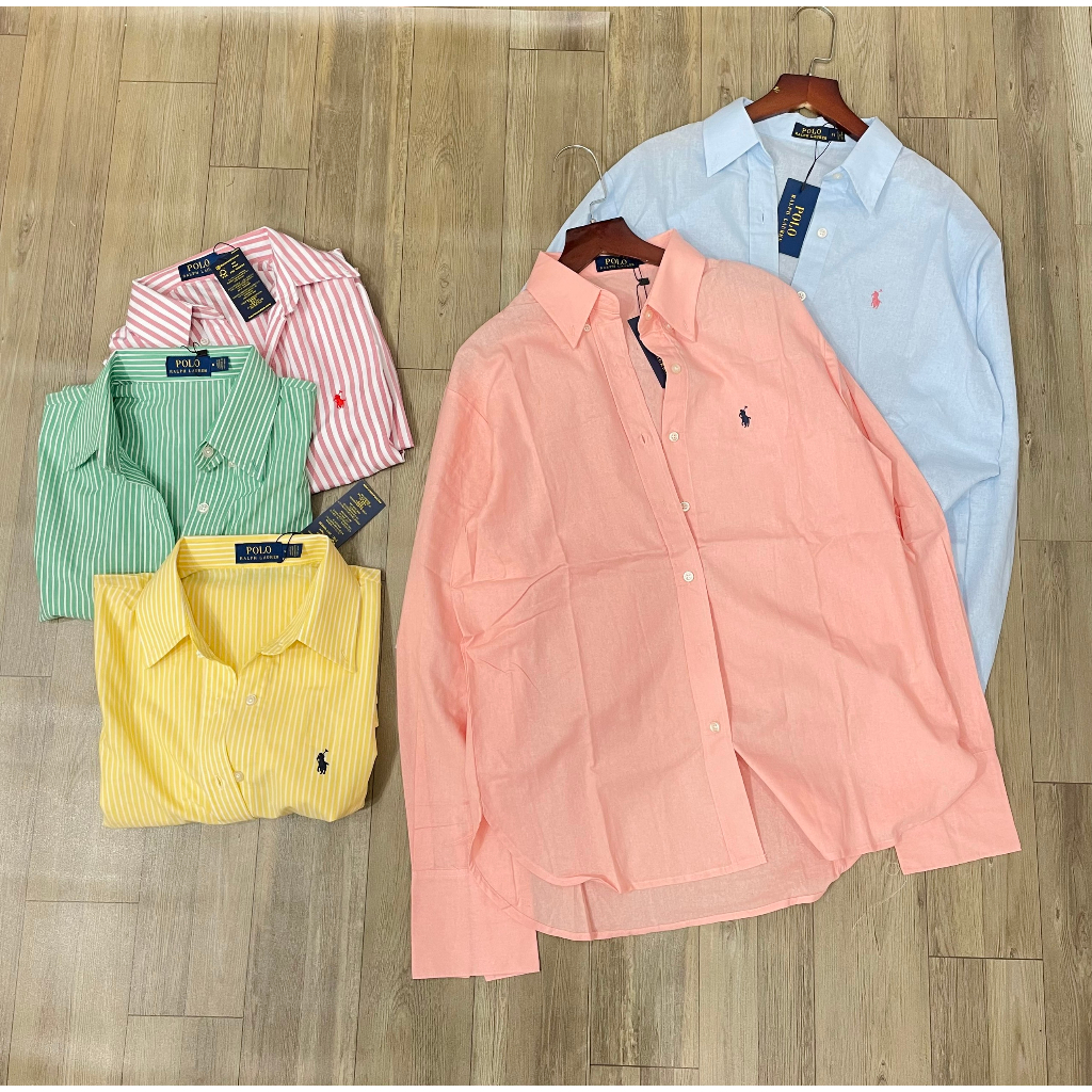 Áo sơmi tay dài linen cotton