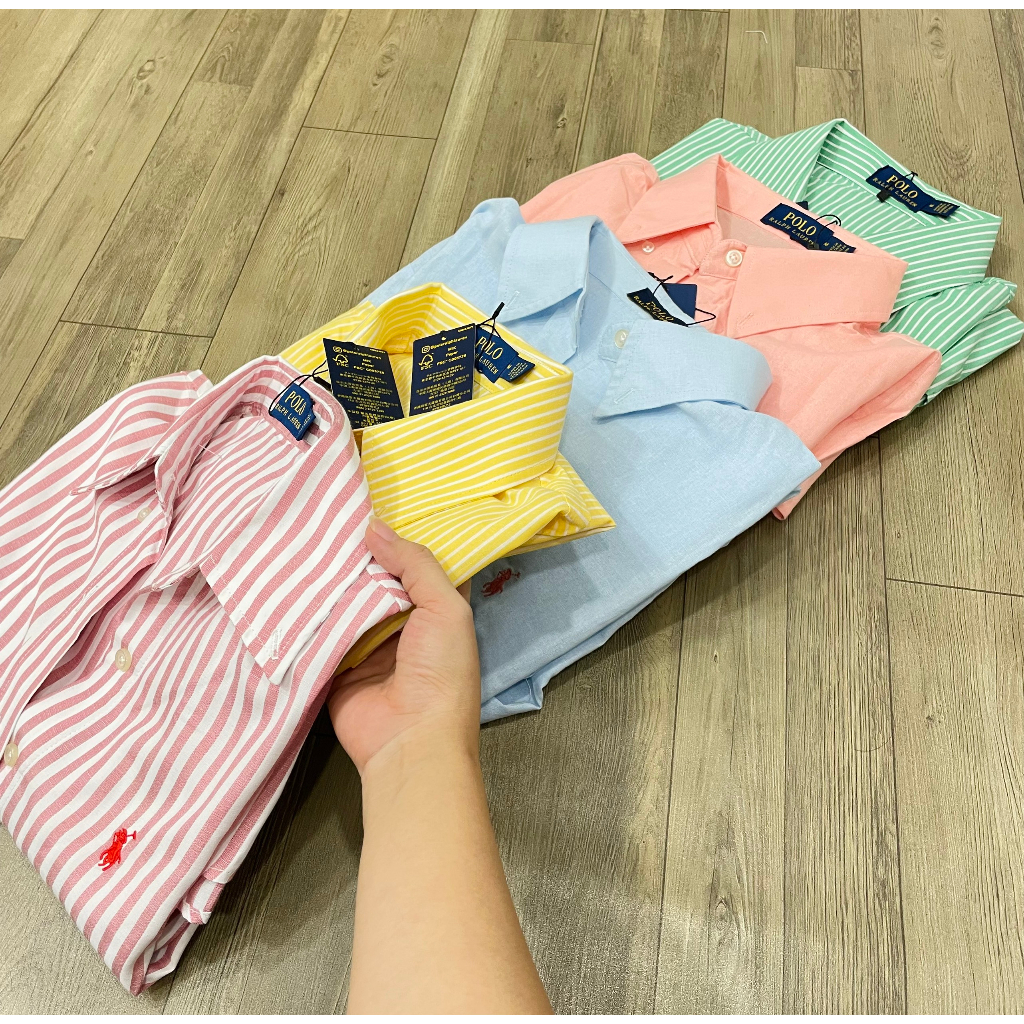 Áo sơmi tay dài linen cotton