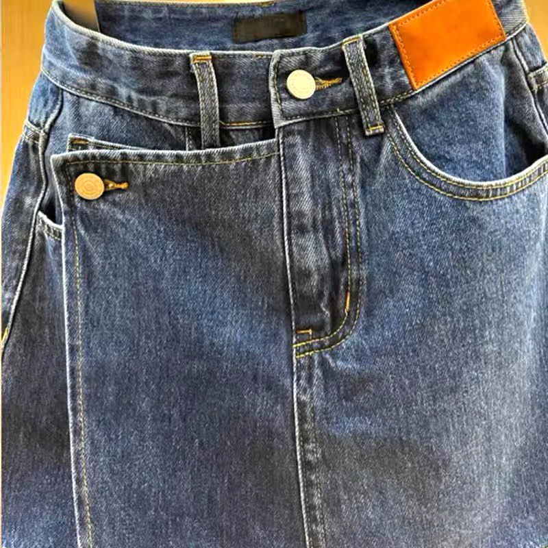 Quần jean giả váy cúc lệch SOBIN Big Size 50-90Kg QJ113