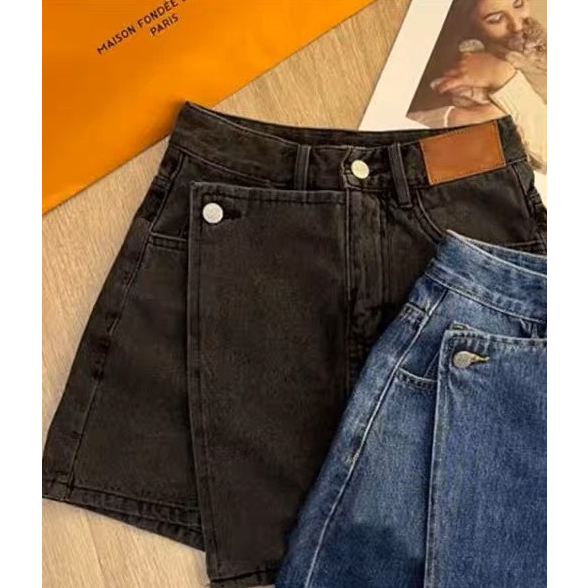 Quần jean giả váy cúc lệch SOBIN Big Size 50-90Kg QJ113