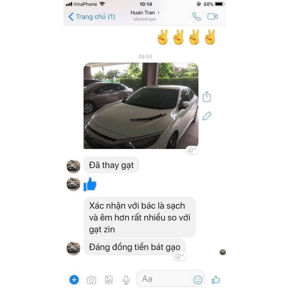 Cần Gạt Mưa Ô Tô Khung sắt lưỡi silicon dùng cho các dòng xe: Fadil, VF E34 Cao Cấp