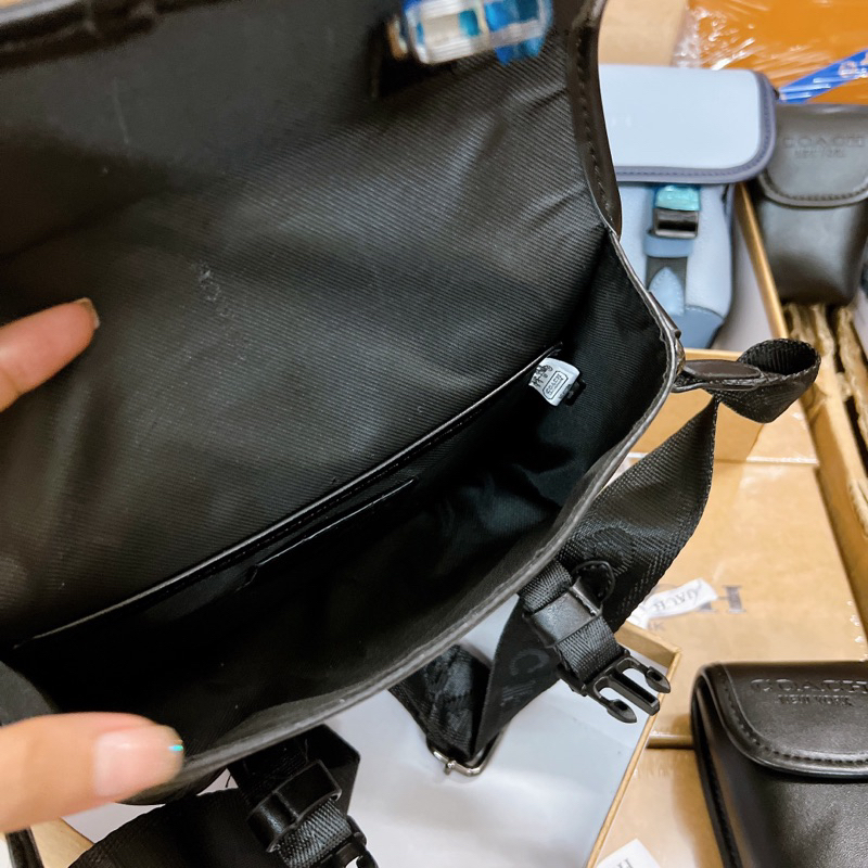 LEAGUE HYBRID CROSSBODY IN SIGNATURE CANVAS WITH CAMO PRINT FULLBOX