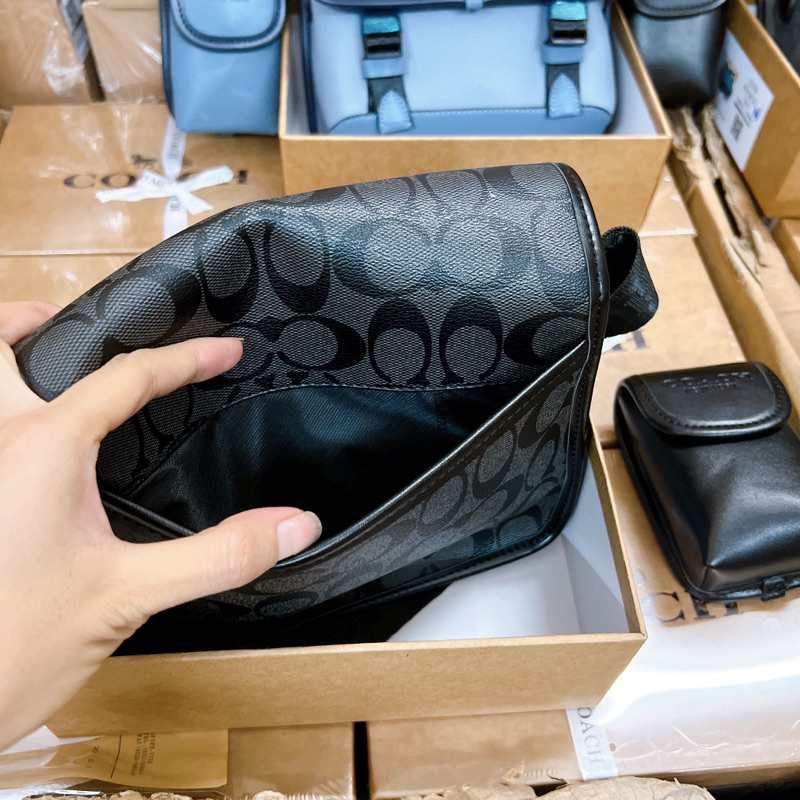 LEAGUE HYBRID CROSSBODY IN SIGNATURE CANVAS WITH CAMO PRINT FULLBOX