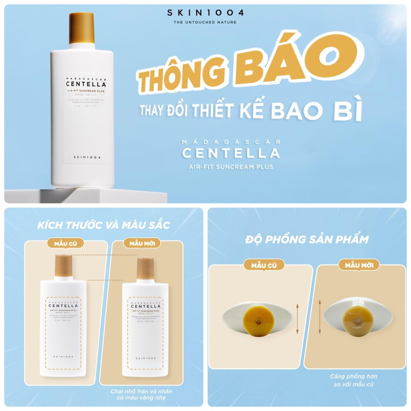 Kem Chống Nắng Rau Má Skin1004 Madagascar Centella Air-Fit Suncream Plus SPF50+ PA++++ 50ml