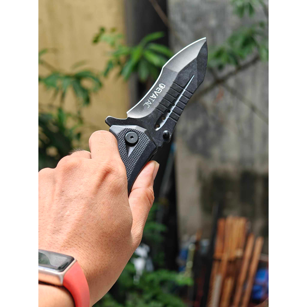 Dao gấp cứu hộ EVATAC Shadow Black  // Camping // Dã ngoại // Sinh tồn