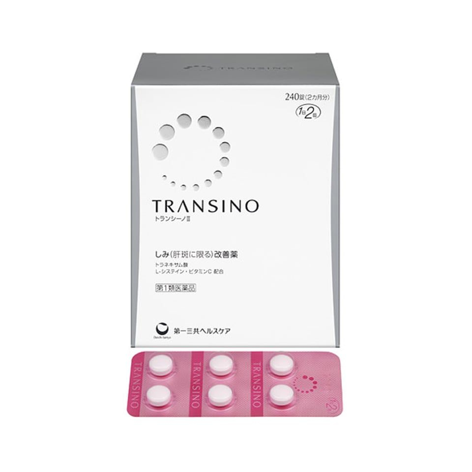 [Date 2026] Viên Uống Transino Trắng Da Mờ Nám Tàn Nhang Whitening Nhật Bản  240 Viên