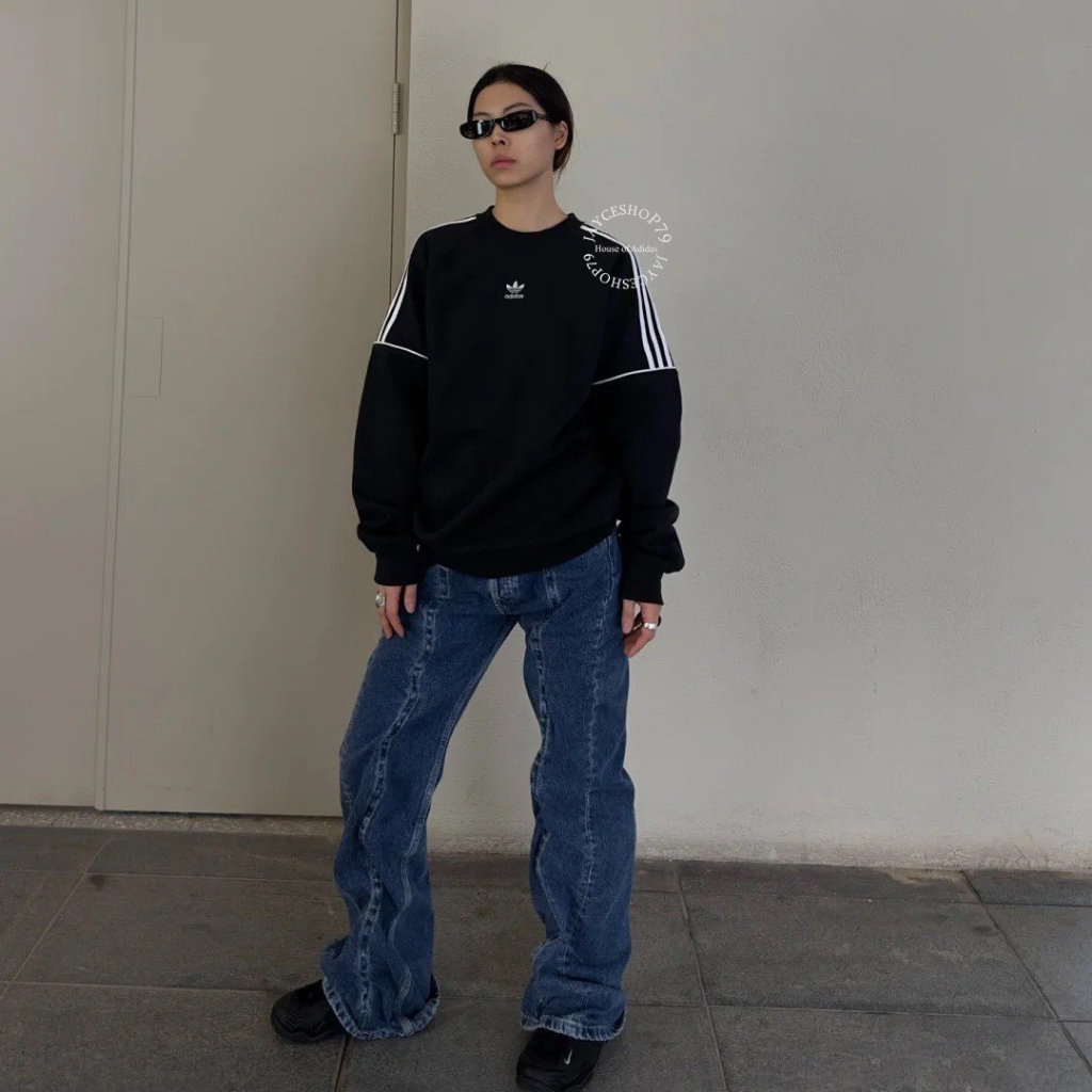 Áo sweater Adidas chính hãng , Áo nỉ dài tay chuẩn from nam nữ , tag mác đầy đủ 204 Bico Studio