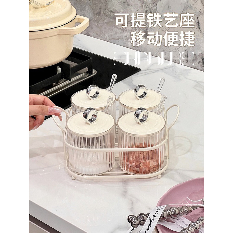 Bộ hũ gia vị kèm thìa - hot decor