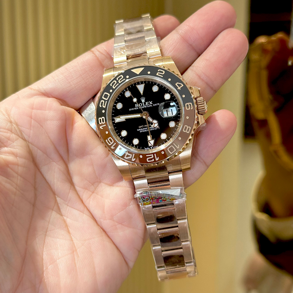 Đồng hồ nam Rolex GMT Master CLEAN 41mm máy Calibre 3285 tóc xanh kháng từ, bản best thị trường