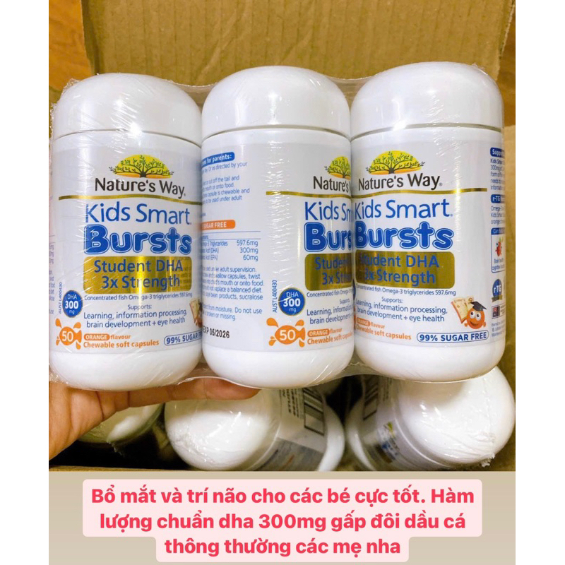Lọ kẹo Nature’s way kids smart burst 50 viên
