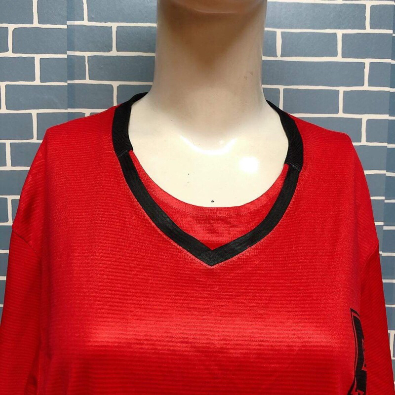 Đầm thun đỏ viền đen đồ si 2hand